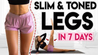 SLIM and TONED LEGS in 7 Days  8 minute Home Workout [upl. by Machos]