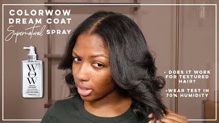 Color Wow Dream Coat Spray Humidity Test amp Review  Does it work for textured hair  Niara Alexis [upl. by Cj]