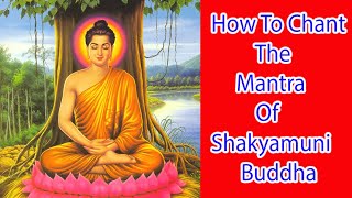 How To Chant Shakyamuni Buddha Mantra  om muni muni maha maniye shawa  buddha path [upl. by Ricker]