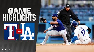 Rangers vs Dodgers Game Highlights 61124  MLB Highlights [upl. by Bergren539]