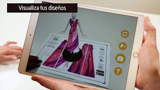 Realidad Aumentada para Diseño de Moda 👗📱 APP CreaDiseño [upl. by Phyllys]