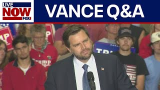 WATCH JD Vance holds QampA during rally in Wisconsin  LiveNOW from FOX [upl. by Ellehcin273]