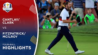 CantlayClark vs FitzpatrickMcIlroy Highlights  2023 Ryder Cup [upl. by Adkins795]