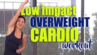 Low Impact OVERWEIGHT Cardio Workout 100kgs above  Joanna Soh [upl. by Armalla]