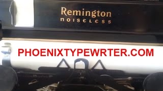 Remington Typewriter Feed Roller Repair Rebuild Tutorial Demo [upl. by Kitty171]