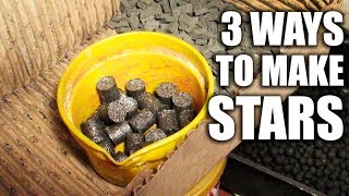 HOW TO MAKE A PYROTECHNICS STARS  3 WAYS [upl. by Bast]