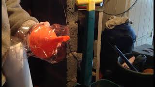 Koi pond DIY foam fractionator fitted inside barrel biological filter [upl. by Kilar]