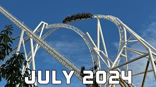 Thorpe Park Vlog July 2024  First ride on Hyperia [upl. by Eizzik801]