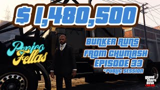 Bunker Runs From Chumash in GTA 5 Episode 33 public session SOLO [upl. by Hoy659]