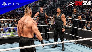 Brock Lesnar vs The Shield  Handicap One on Three Elimination Match  PS5™ 4K60 [upl. by Maurits]