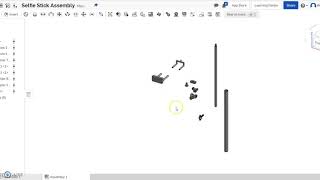 PLTW IED 213 Putting it Together Adding Selfie Stick Pieces Onshape [upl. by Ernst137]