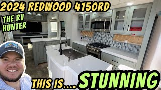 2024 Redwood 4150RD  5 Slide Luxury Rear Den 5th Wheel [upl. by Kristien]