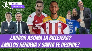 ¿Junior Asoma la Billetera ¿Millonarios Renueva Mientras Santa Fe Despide  LaLigaDeLaLiga [upl. by Gabriello918]