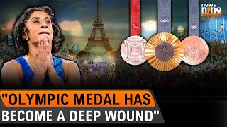 “Become a deep wound…” Vinesh Phogat expresses pain over Olympic disappointment  News9 [upl. by Enimsay]