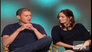 Wentworth Miller and Sarah Wayne Callies Interview Part 1 [upl. by Eikkin]