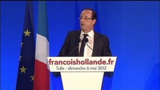 Discours de François Hollande place de la cathédrale à Tulle [upl. by Thorvald]