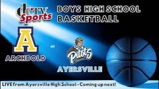 Ayersville VS Archbold Varsity Boys Basketball  Defiance Community TV Sports [upl. by Nyberg]