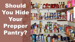 How to Store Your Long Term Food Storage  Should You Hide Your Prepper Pantry [upl. by Enilekcaj]