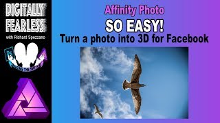 Easily Create 3D Facebook Photos Affinity photo tutorial [upl. by Cyn]