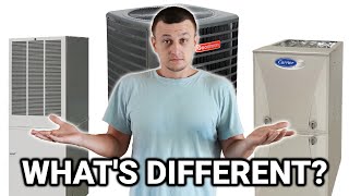 Difference Between AC Air Handler Furnace Heat Pump Minisplit Etc [upl. by Nivrek387]