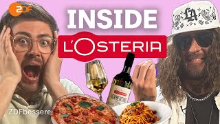 LOsteria Lifestyle Riesenpizza Luxusmöbel und Mitarbeiterhymne [upl. by Sosthena103]