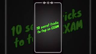 secret tips to score highest in exams exam scorehigh ytshorts [upl. by Dempstor]