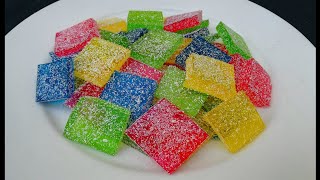 Gummy Candy Recipe Jujubes Recipe Jello Candy Recipe Roshni Cooking [upl. by Nelloc222]