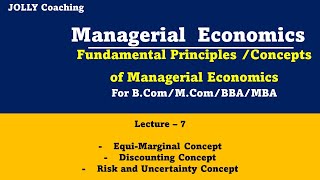 Fundamental Principles of Managerial Economics  Fundamental Concepts of Managerial Economics [upl. by Attevaj]