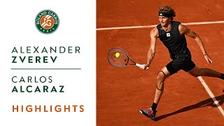 Alexander Zverev vs Carlos Alcaraz  Highlights Quarterfinals I RolandGarros 2022 [upl. by Lertram793]