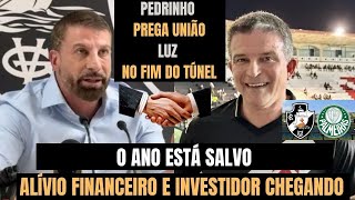 TUDO ACERTADO PEDRINHO E LEVEN JUNTOS CRIAÇÃO FUNDO EMERGENCIAL E NOVO INVESTIDOR P SALVAR VASCO [upl. by Haland920]