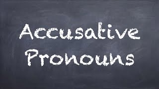 Accusative Pronouns  German 1 WS Explanation  Deutsch lernen [upl. by Ailec]