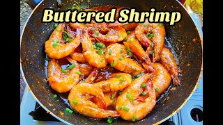 Garlic Butter Shrimp Buttered Shrimp Garlic Buttered Tiger Prawns [upl. by Yrod102]