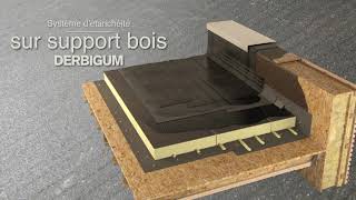 Comment installer une étanchéité bitumineuse sur support bois  Derbigum [upl. by Nabla]