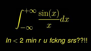 Fastest way to integrate sinxx from zero to infty [upl. by Rolyks]