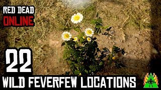 Red Dead Redemption 2 Online  WILD FEVERFEW LOCATIONS [upl. by Sisi]