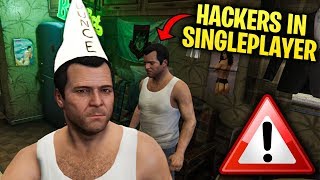 WARNING MODDERS CAN NOW KILL YOU IN SINGLEPLAYER IN GTA 5 [upl. by Magdalen76]