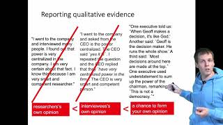 Eisenhardts approach to presenting qualitative evidence [upl. by Adnael57]