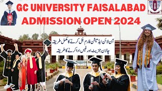 How to apply gcuf online admission Government college university Faisalabad online admission [upl. by Sanchez]