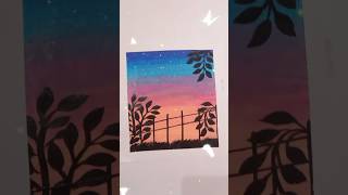 Beautiful painting 😍 l Oil pastel drawing painting art youtubeshorts shorts [upl. by Roumell]