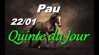 PRONOSTIC PMU QUINTE DU JOUR LUNDI 22 JANVIER 2024 [upl. by Nyltac162]