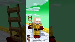 New Ladder Run With Saitama OnePunchMan funnyshorts fypシ minecraftshorts shorts [upl. by Dody]