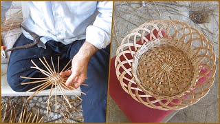 How To Weave a Willow Basket  Basket Weaving Techniques [upl. by Telracs]