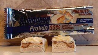 TasteTest DM Sportness Protein Bar 🥜 White Peanut Caramel 🥜 [upl. by Ronni]