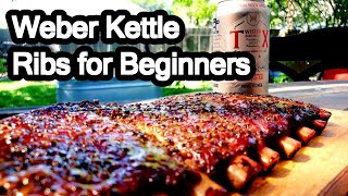 How To Make Ribs on a Charcoal Grill Easy [upl. by Garibull]