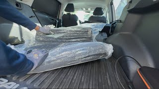 Trifold Bed Mattress Car Camping Review And Install [upl. by Aikrahs]