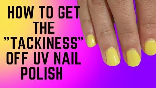 How to Get Tackiness Off UV Light Gel Nails Madam Glam Tutorial Remove Sticky Residue [upl. by Guillaume]