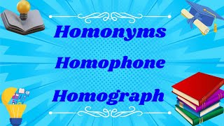 Homonyms Homophone and Homograph  English Grammar  Knowledge Island [upl. by Nnaacissej]