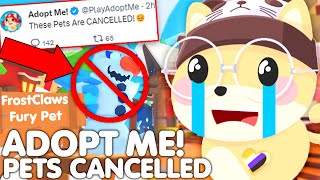 ⚠️BEWARE 😡ADOPT ME CANELLED THESE PETS👀 WORST UPDATE EVERYONES ANGRY NEW UPDATE ROBLOX [upl. by Hoffman48]