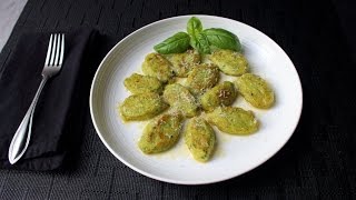 Basil Ricotta Gnocchi Recipe  How to Make Easy Ricotta Cheese Dumplings [upl. by Mauretta]