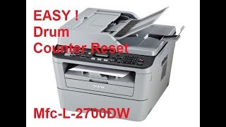 Brother mfcL2700DW drum counter reset [upl. by Cynarra]